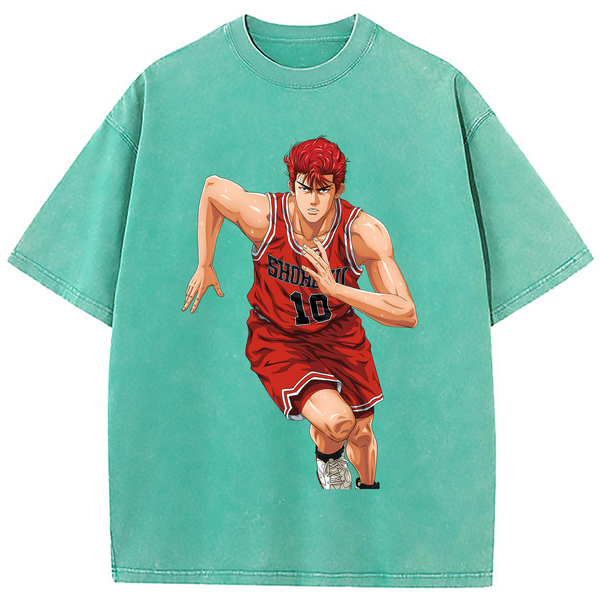 （画像用） SLAM DUNK／スラムダンク 綿100% ヴィンテージ風 半袖Tシャツ（フロントプリント）